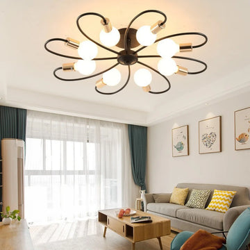 E27 E26 Living Room Suspend Modern Ceiling Chandelier Light Creative Master Bedroom Hanging Home Lighting Fixtures Luster Lamp