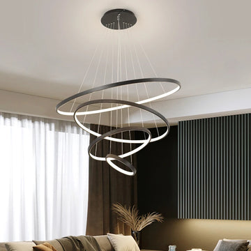 Modern led dining room chandeliers simple ring chandelier living bedroom Lights home indoor lighting decorative Pendant Lamps