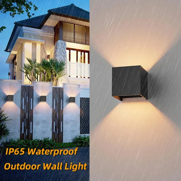 LED 6W/12W Outdoor Waterproof IP65 Wall Light Porch Garden Wall Lamp & Indoor Bedroom Living Room Decoration Lighting Lamp